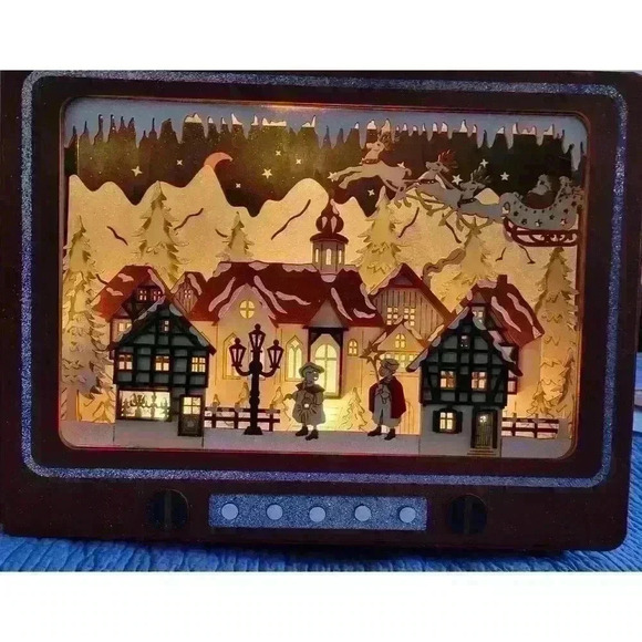 Retro-Holiday Winter Village LED Decoration - Picture 4 of 6